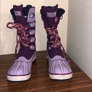 Purple UGGS snow boots
